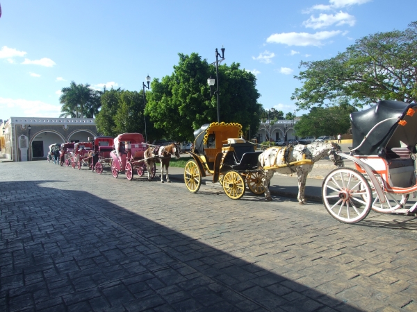 Zdjęcie z Meksyku - na rynku dorożki