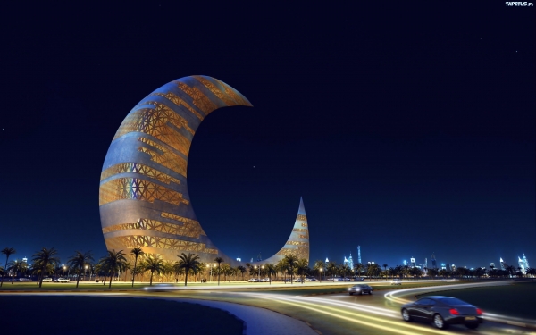 Zdjęcie z Zjednoczonych Emiratów Arabskich - jak już jestem przy futurystycznej architekturze, to kolejna ciekawostka- (zdjęcie jest z sieci)