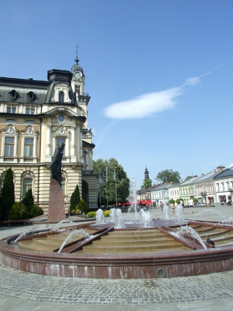 Zdjęcie z Polski - fontanna przy ratuszu