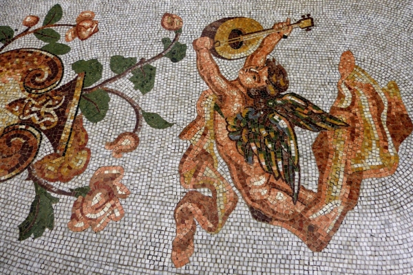 Zdjęcie z Włoch - zachwycam się mozaikami - podobnie jak tymi w siostrzanej Galerii w Mediolanie