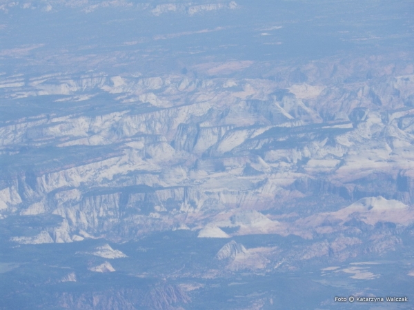 Zdjęcie ze Stanów Zjednoczonych - Widok z samolotu na Wielki Kanion