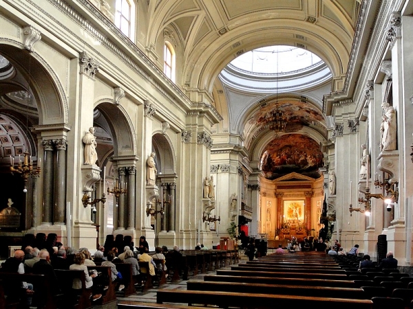 Zdjęcie z Włoch - Palermo - wnętrze katedry.