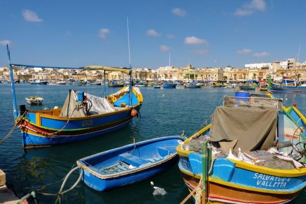 Zdjęcie z Malty - kończymy wizytę w cudnym i kolorowym Marsaxlokk