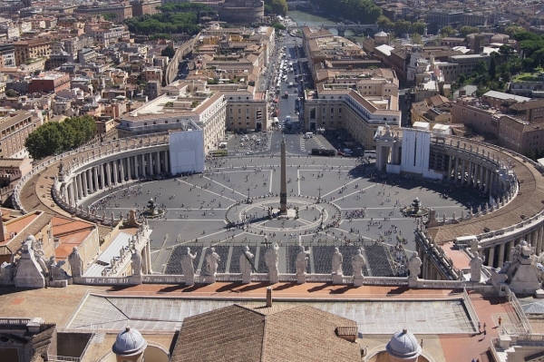 Zdjęcie z Włoch - widoki na Rzym z tarasu Bazyliki