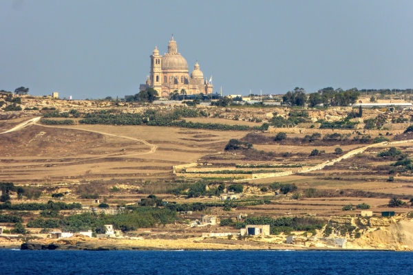 Zdjęcie z Malty - dopływamy do Gozo