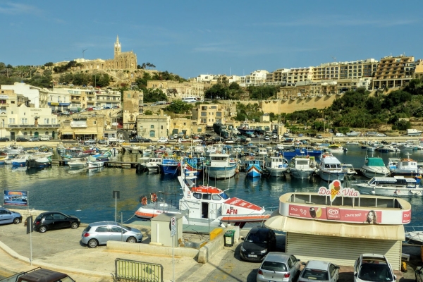 Zdjęcie z Malty - marina w Mgarr na Gozo