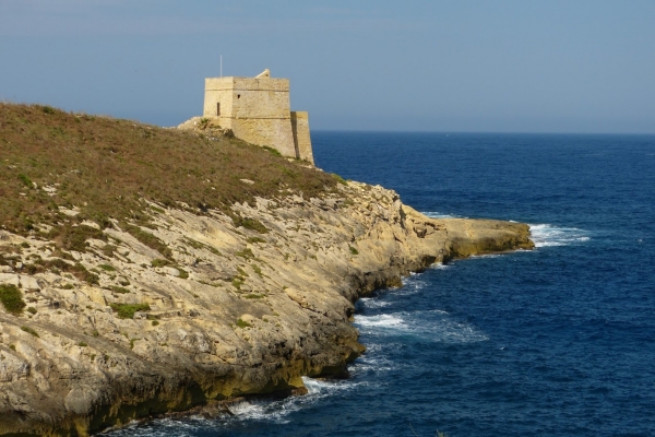 Zdjęcie z Malty - średniowieczna Wieża Xlendi Tower