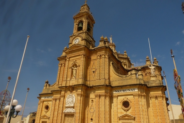 Zdjęcie z Malty - kościołów na Gozo, tak jak ii na Malcie nie brakuje