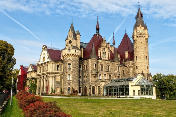 Zdjęcie z Polski - Pałac Tiele-Winklerów w Mosznej