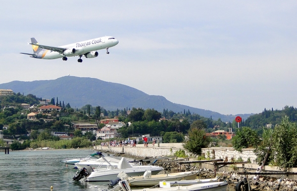 Zdjęcie z Grecji - Lądowanie na Korfu.