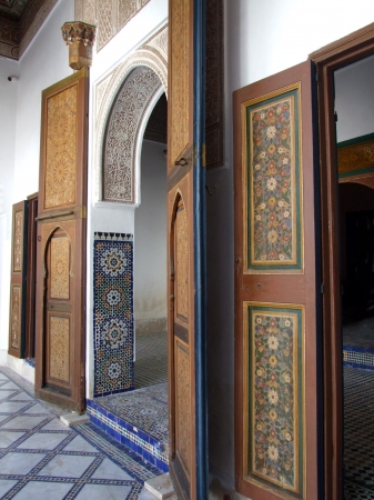 Zdjęcie z Maroka - malowane wrota