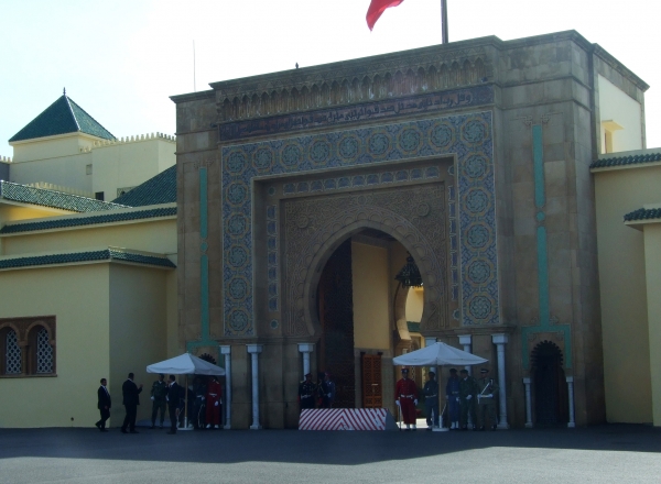 Zdjęcie z Maroka - brama pałacu królewskiego