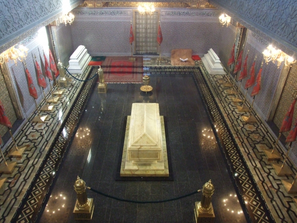 Zdjęcie z Maroka - wnętrze mauzoleum