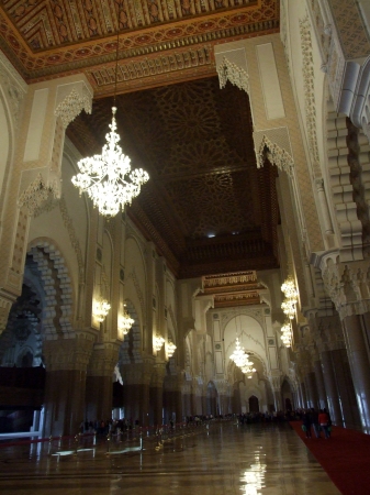 Zdjęcie z Maroka - wnętrze meczetu