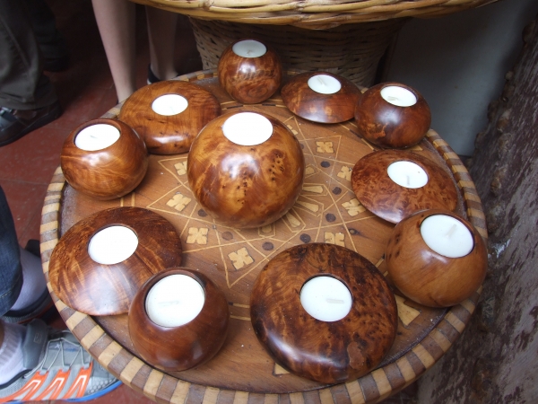 Zdjęcie z Maroka - drewniane pamiątki