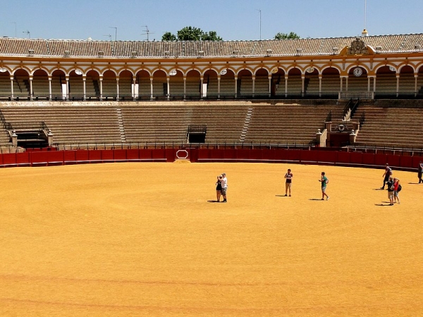 Zdjęcie z Hiszpanii - Turyści na arenie! Może byk też będzie?