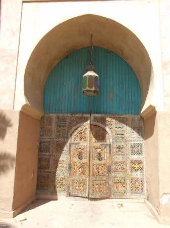 Zdjęcie z Maroka - pałacowa furtka