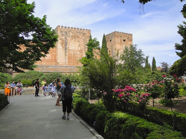 Zdjęcie z Hiszpanii - Przed nami Alcazaba - imponująca twierdza.