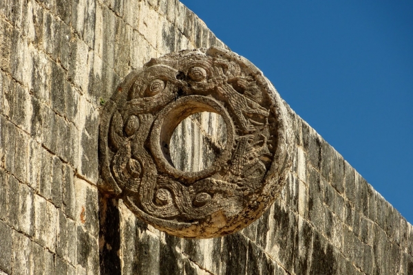 Zdjęcie z Meksyku - "bramka" dla kauczukowej piłki