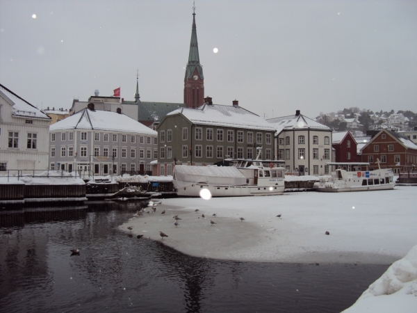 Zdjecie - Norwegia - Arendal w śniegu