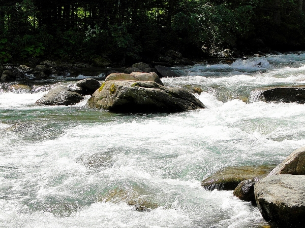 Zdjęcie z Austrii - Teren płaski, ale rzeka rwąca 😊