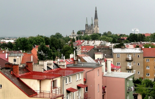Zdjęcie z Czech - Widać też było imponującą katedrę św. Wacława.