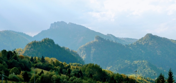 Zdjęcie z Polski - urocza panoramka na Trzy Korony , Sokolicę i Czertezik