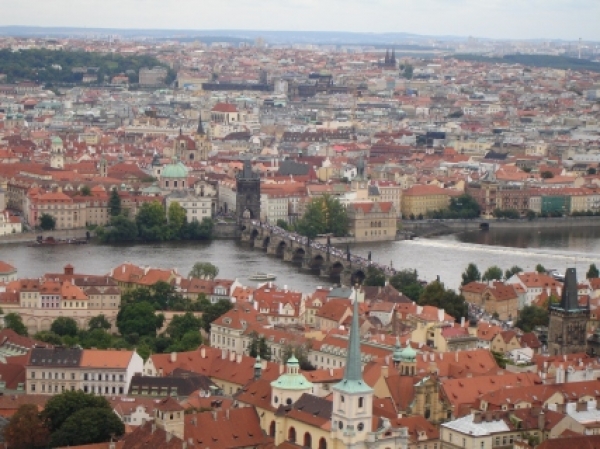 Zdjęcie z Czech - widok na Pragę