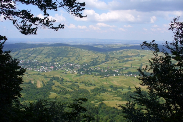 Zdjęcie z Polski - widok z Cergowej na tzw. Doły Jasielsko-Sanockie