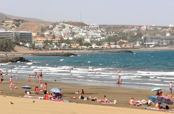 Zdjęcie z Hiszpanii - Plaża w Playa del Ingles.