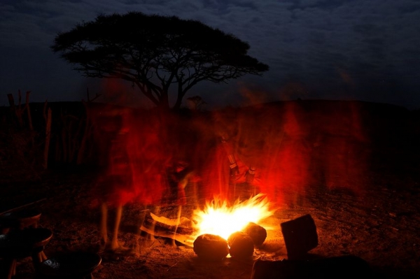 Zdjęcie z Kenii - Noc w wiosce masajów