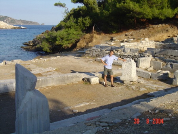 Zdjęcie z Grecji - żywy posąg Marcos :)