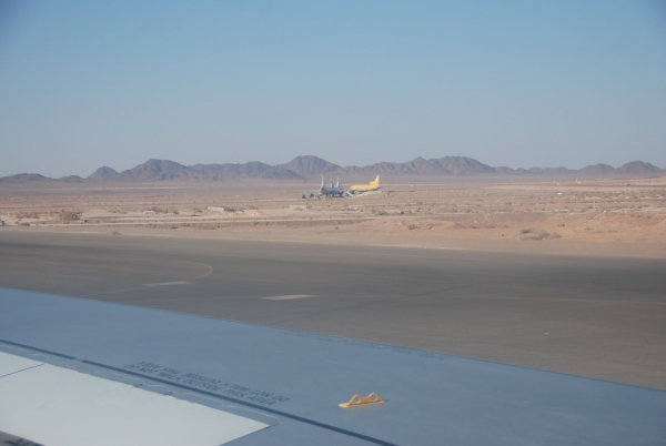 Zdjęcie z Egiptu - z okna samolotu
