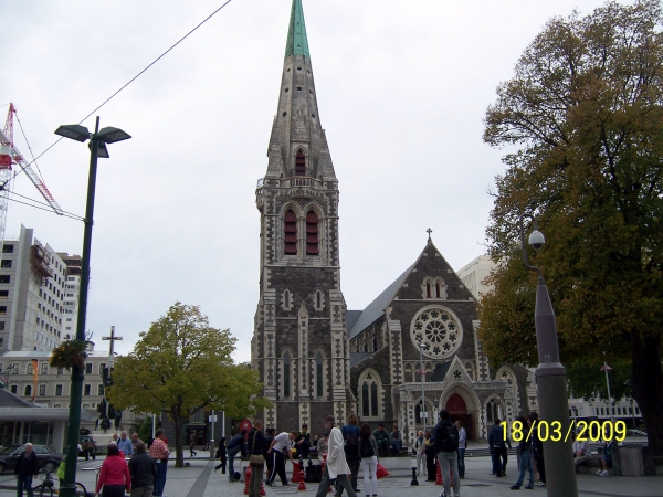 Zdjęcie z Nowej Zelandii - Katedra w Christchurch