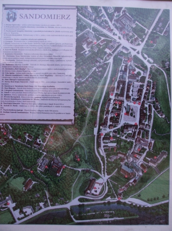 Zdjęcie z Polski - Mapa Sandomierza