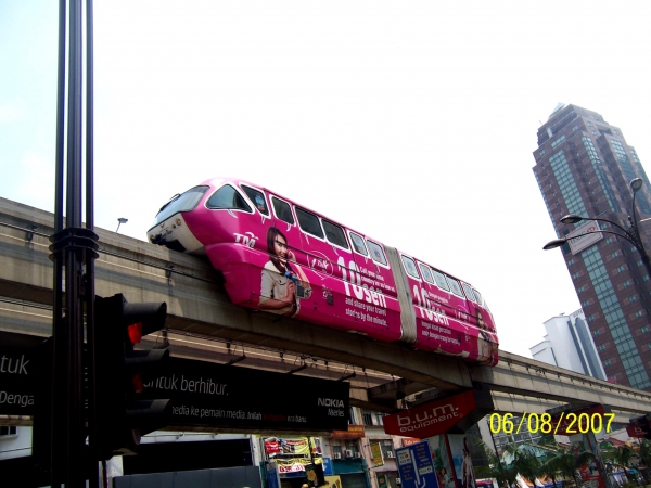Zdjęcie z Malezji - Kolejka KL Monorail w...