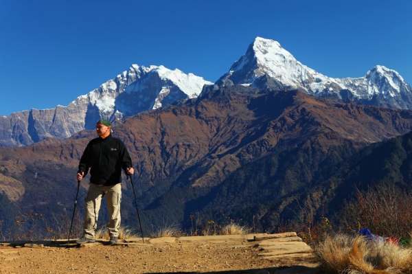 Zdjęcie z Nepalu - Z Annapurną w tle