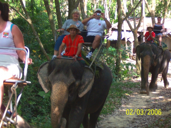 Zdjęcie z Tajlandii - Przejazdzka na słoniach