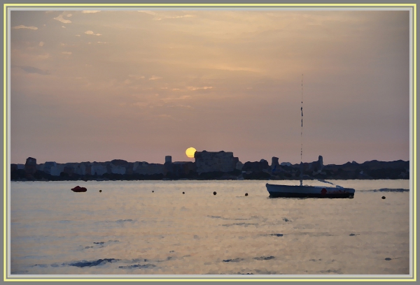 Zdjęcie z Hiszpanii - wschód słońca - Alicante