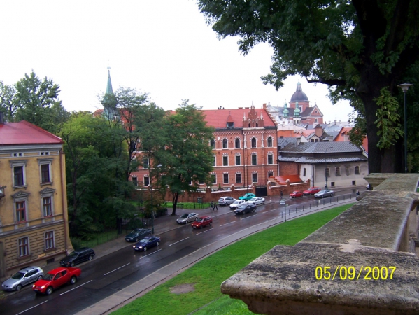 Zdjęcie z Polski - Widok z murow Wawelu