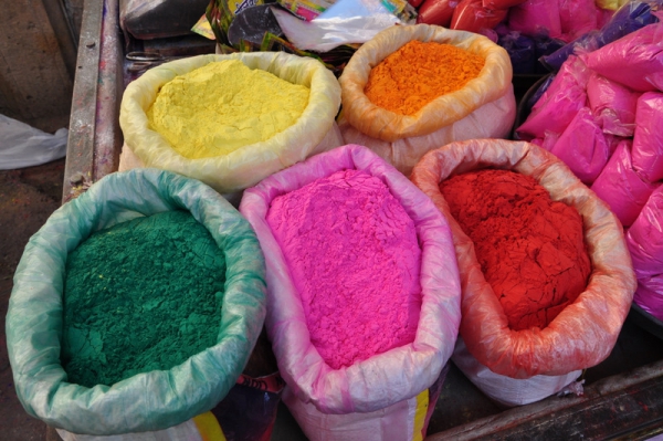 Zdjęcie z Indii - farbki na święto Holi