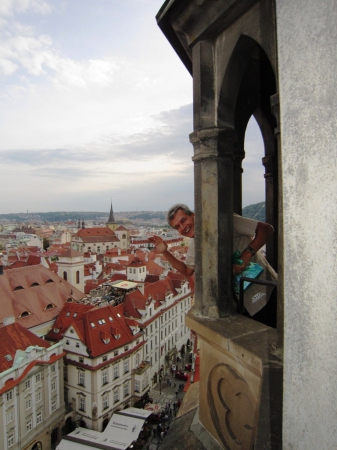 Zdjęcie z Czech - nad dachami Pragi