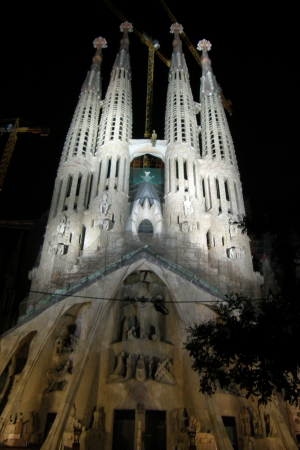 Zdjęcie z Hiszpanii - Sagrada Familia nocą