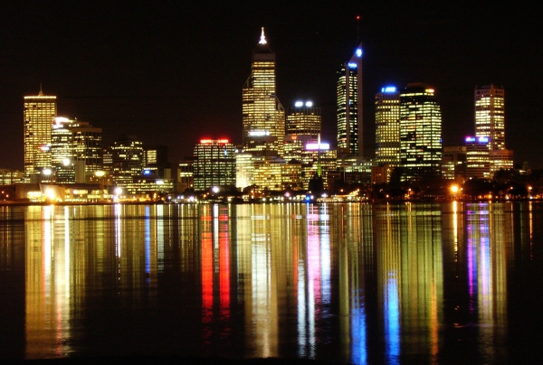 Zdjęcie z Australii - Centrum Sydney noca