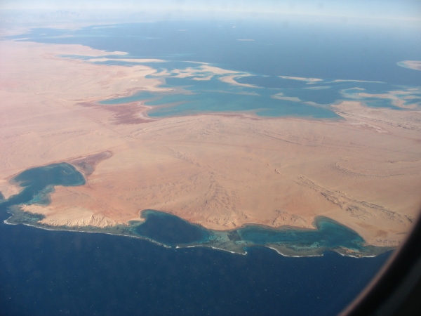 Zdjęcie z Egiptu - widok z samolotu