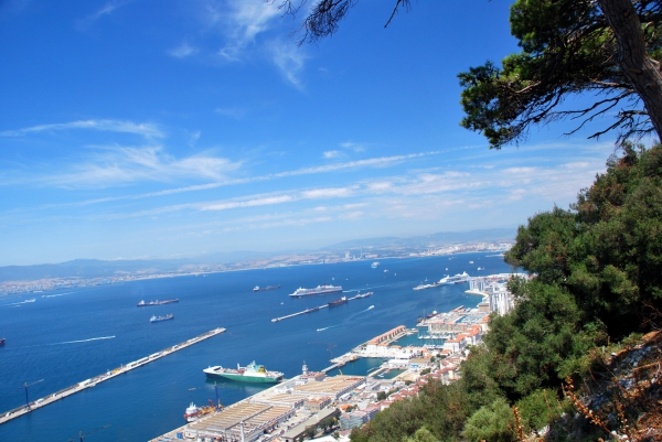 Zdjęcie z Giblartaru - Zatoka Gibraltarska