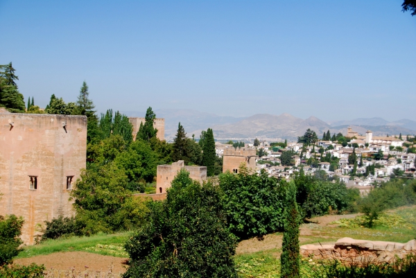 Zdjęcie z Hiszpanii - Widok na Alhambre, 