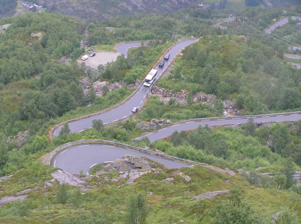 Zdjęcie z Norwegii - Górny odcinek drogi