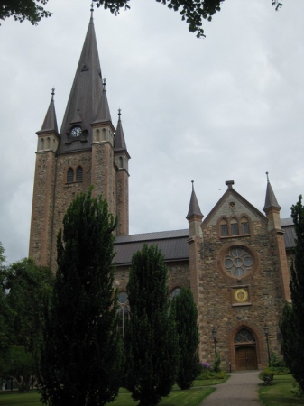 Zdjęcie ze Szwecji - katedra w Mariestad