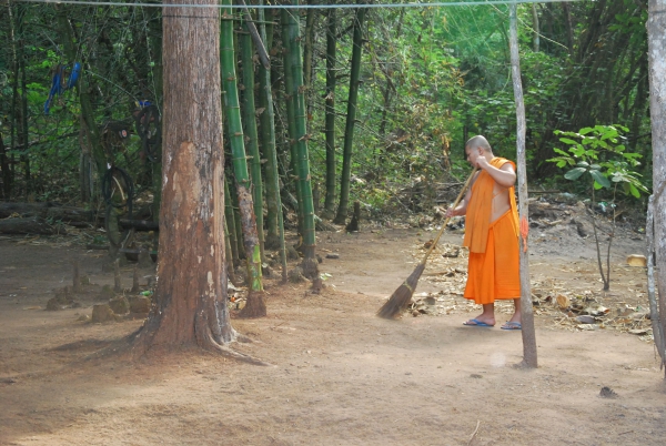 Zdjęcie z Tajlandii - mnich....